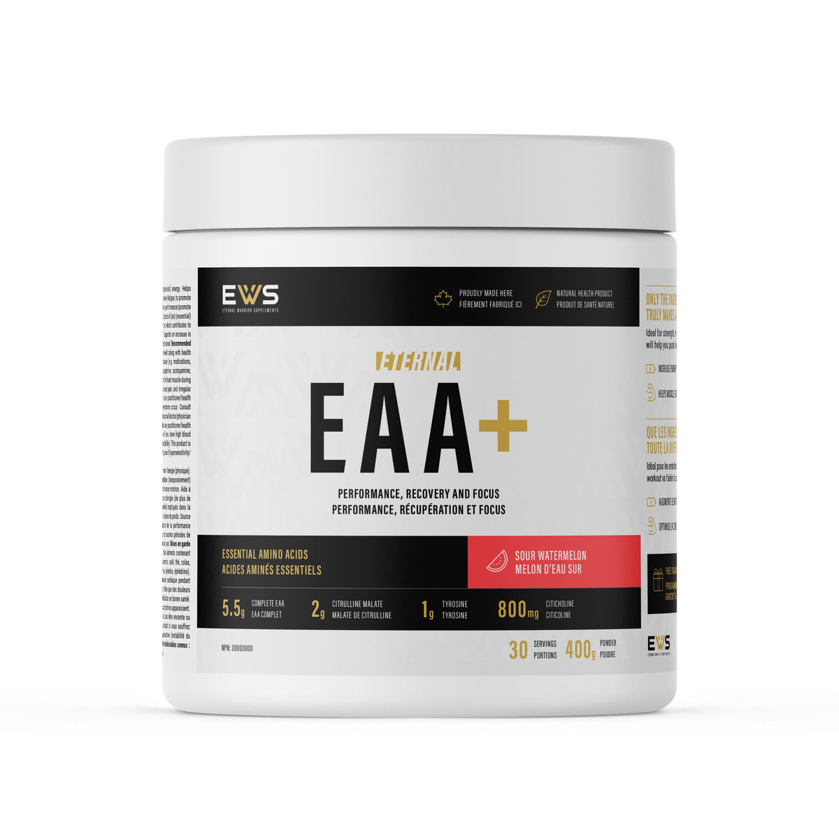 Eternal EAA+ – Complete Essential Amino Acids with Nootropics for Performance