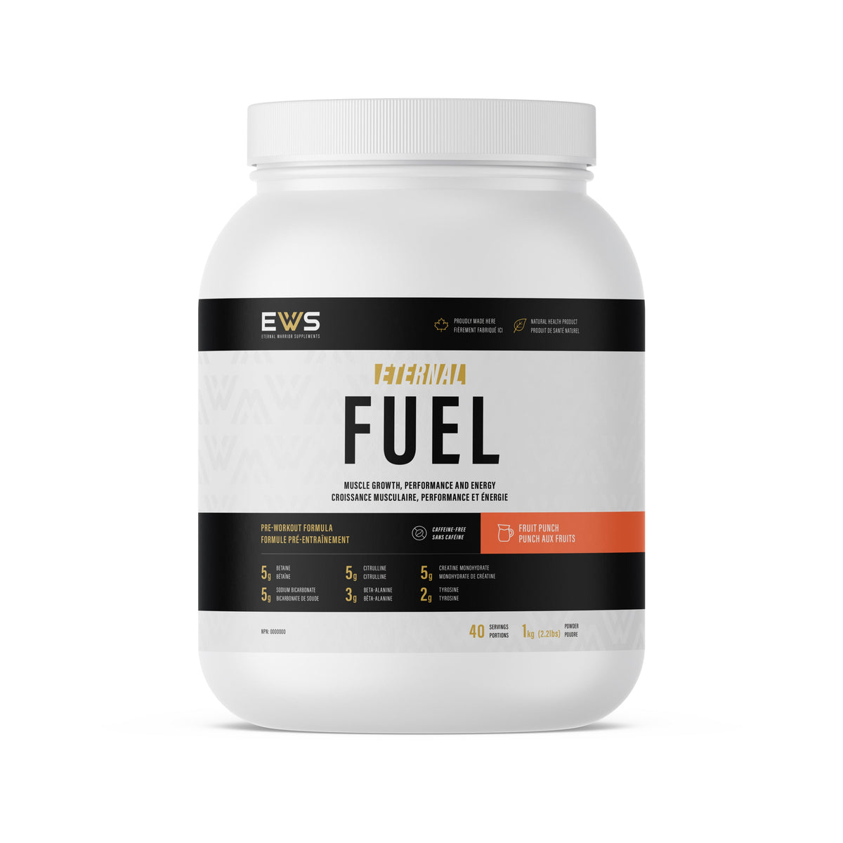 Eternal Fuel – Caffeine-Free Pre-Workout for Endurance, Power & Focus