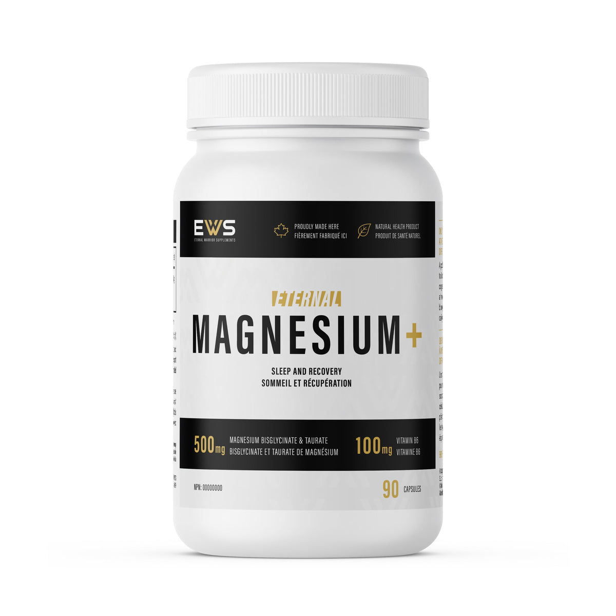 Eternal Magnesium+ – Bisglycinate & Taurate Blend for Stress Relief & Recovery