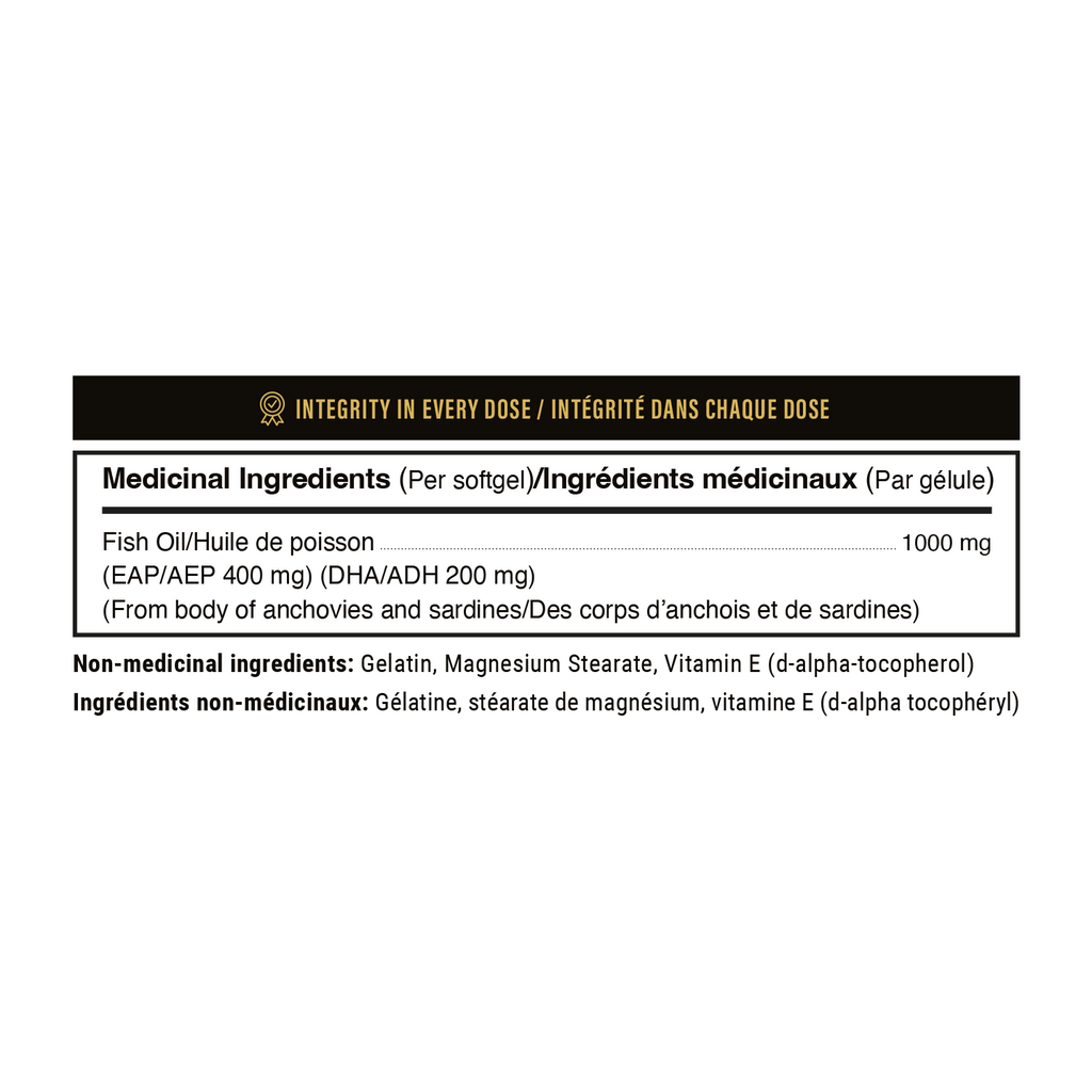 Eternal Omega-3 EPA/DHA – Pure Fish Oil for Joint, Heart & Brain Health