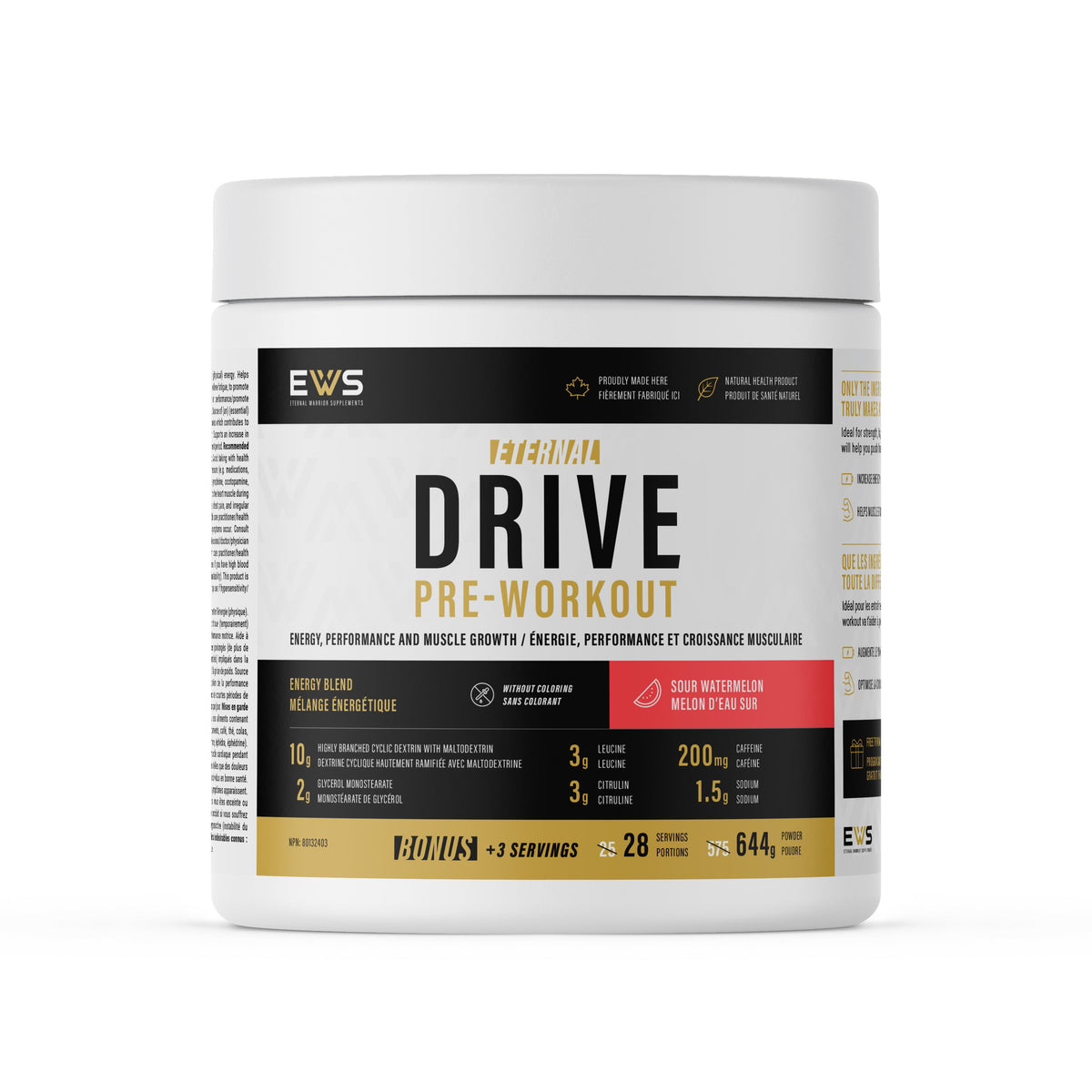 Eternal Drive Pre-Workout – Clean Energy, Pump & Focus Formula